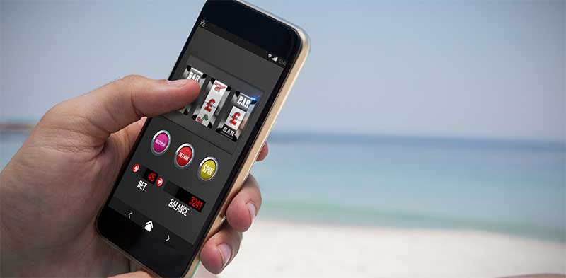 Casino slot machine on mobile
