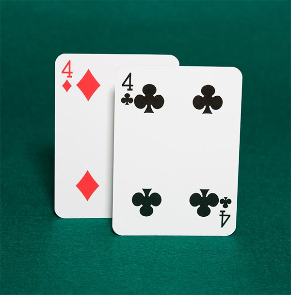 Pair of 4s in blackjack
