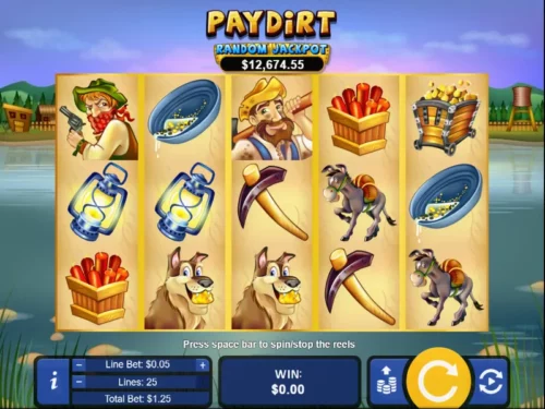 captain jack casino paydirt slot random jackpot