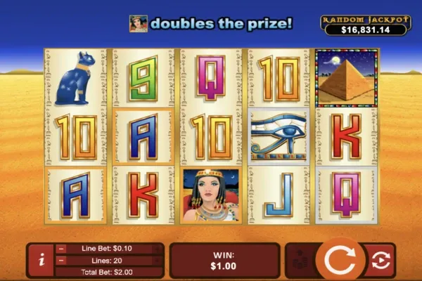 Raging bull casino's Cleopatras gold jackpot game review by vegasfreedom