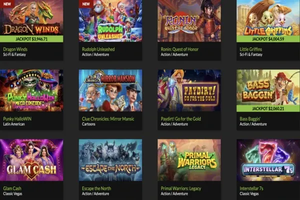 egasfreedom casino review on slots games like dragon winds, Ronin quest, little griffins, bass baggin, etc. offered by Ignition casino..