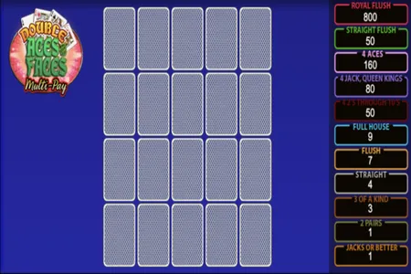 Aces and Faces video poker game at Red Stag Casino