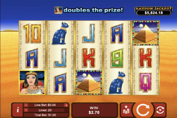Royale Ace Casino Progressive jackpots game Cleopatra's gold review by vegasfreedom