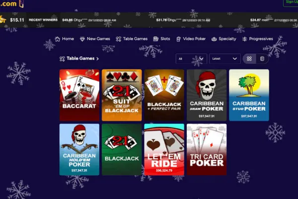 slots room casino review games selection table games variety